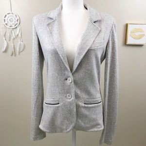 Tart | Double Button Gray White Geometric Blazer S